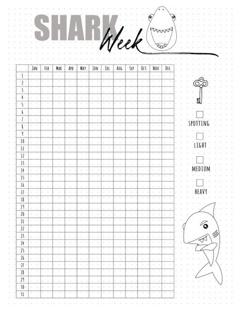 FREE Printable Period Tracker Bullet Journal | Customizable Period Calendar Printable, Period Tracker Printable Free, Printable Period Tracker, Period Tracker Printable, Bullet Journal Period Tracker, Bullet Journal App, Free Planner Printables, Tracker Bullet Journal, Free Planner Templates