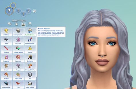 Autistic Disorder Trait | Snowiii95 on Patreon Sims Traits, Sims 4 Traits, Sims 4 Cas Mods, The Sims 4 Pc, The Sims 4 Packs, Sims 4 Expansions, Free Sims, Sims 4 Gameplay, Sims 4 Toddler