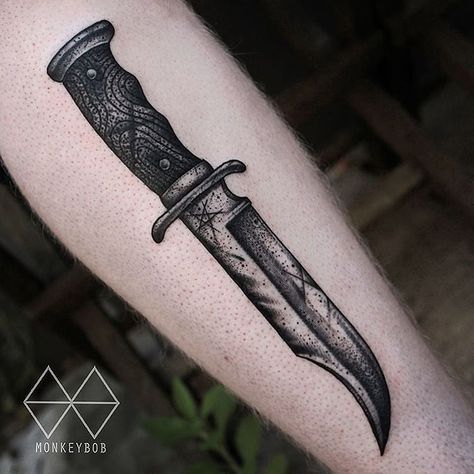 .¸¸.•*¨*•♡pinterest: @lillygoodale♡•*¨*•.¸¸. Blade Tattoo, Knife Tattoo, Forearm Tattoo Women, Dagger Tattoo, Tattoo Design Book, Knife Design, Bowie Knife, Old School Tattoo, Forearm Tattoo