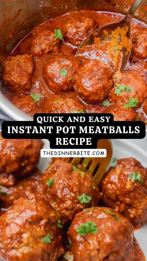 Craving some scrumptious homemade meatballs but short on time? 🕒 Check out this super simple Instant Pot Meatballs recipe that'll have your mouth watering in no time! These succulent and savory meatballs are perfect for a quick weeknight dinner or to impress at your next gathering. Save this pin now and thank us later! 😍 Porcupine Meatballs Instant Pot, Instant Pot Meatballs Frozen, Turkey Meatballs Instant Pot, Instantpot Meatballs, Pressure Cooker Meatballs, Meatballs Instant Pot, Instant Pot Meatballs, Cooking Frozen Meatballs, Homemade Meatballs Recipe