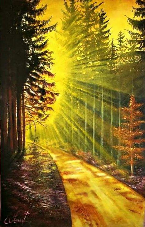 Sun Ray Painting, Sun Rays Painting, Hall Painting, Acrylic Tutorials, Sun Painting, Flower Paintings, Acrylic Painting Tutorials, Diy Canvas Art Painting, Sun Rays