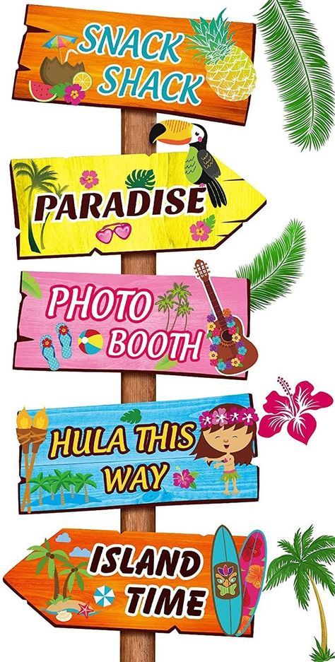 Luau Party Ideas, Hawaii Themed Party, Luau Party Decorations, Aloha Party, Hawaiian Party Decorations, Hawaiian Summer, Luau Theme Party, Birthday Ideas For Her, Hawaii Party