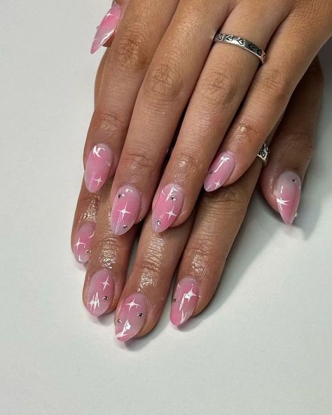 Pink Manicure, Airbrush Nails, Summery Nails, Blush Nails, Cute Gel Nails, Nails Only, Pink Nail Designs, Soft Glam, Summer Acrylic Nails