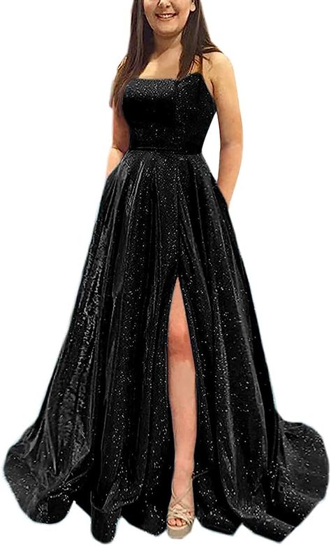 Star Prom Dress, Formal Ball Gowns, Gown With Pockets, Glitter Party Dress, Satin Prom Dresses, Sparkly Prom Dress, Formal Ball Gown, Prom Dresses With Pockets, Stunning Prom Dresses