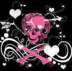 Pink, Black, White skull & cross bone wallpaper Timmy Turner, Pink Grunge, Arte Peculiar, Goth Wallpaper, Pink Y2k, Emo Wallpaper, Y2k Wallpaper, 흑백 그림, Scene Emo