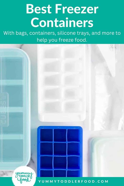 Best Freezer Containers Freezing Baby Food, Storing Breastmilk, Plastic Ice Cubes, Freezer Containers, Vacuum Sealer Bags, Freezer Storage, Silicone Tray, Silicone Ice Cube Tray, Freezer Bags