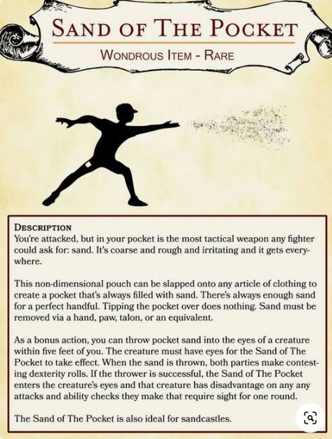 Dnd Magic Items Homebrew Fighter, Silly Magic Items Dnd, Dnd Loot Ideas, Dnd Homebrew Items Funny, Dnd Item Ideas, Dnd Items Funny, Dnd Squirrel, Funny Dnd Items, Dnd 5e Homebrew Items