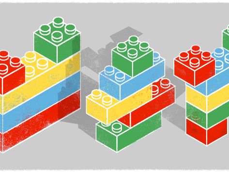 Tenstreet Lego Stacks by Andy Mullins Lego Design Graphic, Lego Infographic, Lego Design Ideas, Pub Design, Lego Blocks, Visual Studio, Logo Redesign, Door Decals, Lego Design