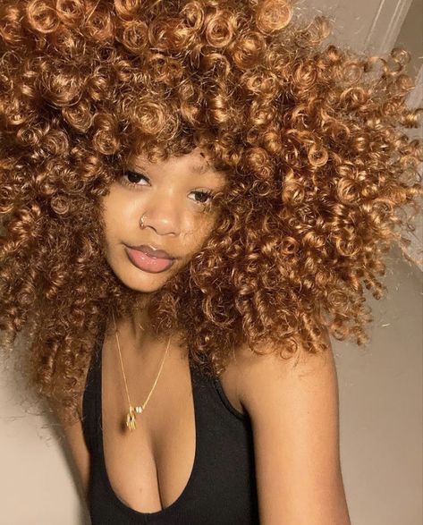 Honey Brown Hair Color, Dyed Curly Hair, Mixed Curly Hair, Honey Brown Hair, The Moon And Stars, Ginger Hair Color, Hairstyle Tutorials, Dyed Hair Inspiration, Colored Curly Hair