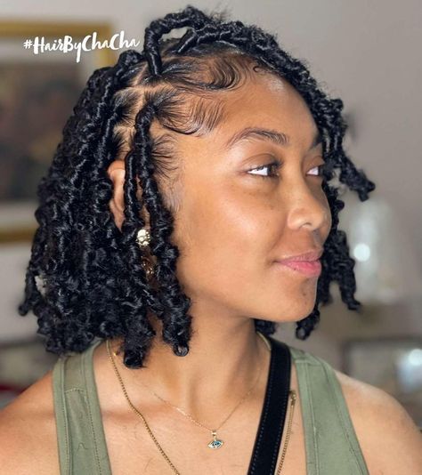 Bob Soft Locs Is The Most Popular Protective Style In 2024 Short Boho Soft Locs With Barrel Ends, Soft Locs Bob, Short Soft Locs, Soft Locs, Loc Extensions, Faux Locs Hairstyles, A Bob, Hairstyles Braided, Loc Journey