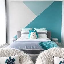 Turquoise Bedroom Decor Ideas, Bedroom Ideas With Teal Walls, Blue Teen Bedroom Girl, Teal Bedroom Ideas Kids, Girls Turquoise Bedroom Ideas, Teen Room Paint Ideas, Blue Girls Bedroom Ideas, Girls Teal Room, Teal Bedroom Ideas For Teens