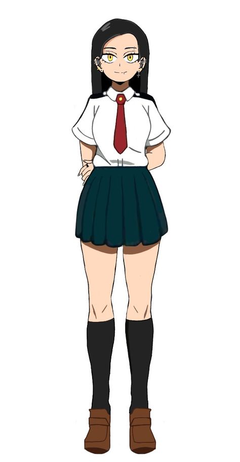 My Hero Uniform, Mha Oc Base Female Uniform, Ua Uniform Bnha Female, Mha Uniform Drawing, Ua Uniform Bnha, Ua School Uniform, U.a Uniform Bnha, Mha Uniform, Academia Uniform