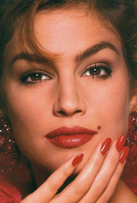 80 Makeup And Hair, Cindy Crawford Makeup, 80s Makeup, 90s Makeup, 90s Supermodels, 90s Models, Models Makeup, Cindy Crawford, Makeup Inspo