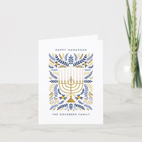 Hanukkah Greetings, Jewish Greetings, Hanukkah Greeting Cards, Elegant Wreath, Hanukkah Greeting, Jewish Hanukkah, How To Celebrate Hanukkah, Hanukkah Cards, Hanukkah Menorah