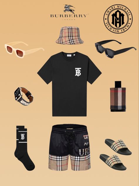 Burberry Men Outfit, Fresh Clothes, Burberry Outfit, Drippy Outfit, Culture Clothing, Hype Clothing, Drip Outfit Men, Black Men Fashion Swag, Swag Outfits Men