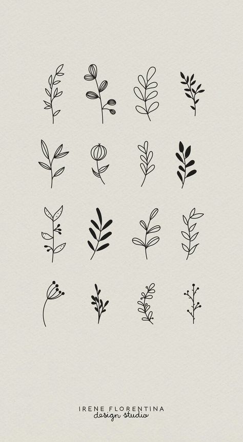 Simple Margin Design, Margin Design Ideas, Doodling Designs, Small Nature Tattoo, Bullet Journal Minimalist, Plant Doodle, Small Doodle, Botanical Line Drawing, Flower Line Drawings