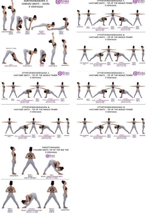 Sun Salutation Variations, Strength Yoga, Sun Salutation, Yoga Flow, Yoga Meditation, Sun, Meditation, Yoga