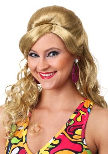 60's Gogo Mod Wig-Blonde#Gogo, #Mod, #Blonde 60s Gogo, 1960s Looks, Gogo Girl, Ponytail Tutorial, Travel Hair, Wig Blonde, Travel Hairstyles, Funky Style, 3d Landscape