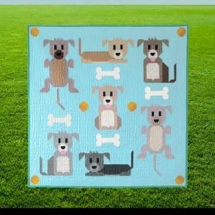 Now you've got your dog fabric, you must need a dog quilt! We have four gorgeous dog-themed quilt patterns in stock perfect for paying tribute to your four-legged friends and fur babies! 'Dog Pile' by Pen & Paper Patterns, 'Dog Park' quilt by Elizabeth Hartman, 'Tail Wags A Puppy Quilt' by Art East Quilting Company and 'Woof!' quilt pattern by Means & Me! 10% off all these patterns, cross stitch patterns and more in our doggy-themed collection this week only! Discount applied at checkout. S... Puppy Quilt, Animal Quilt Blocks, Fun Exercises, Dog Quilts, Book Quilt, Sewing Skills, Patchwork Quilting, Dog Themed, Pen And Paper