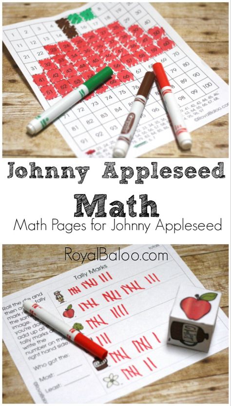 Johnny Appleseed Craft, Apple Study, Johnny Appleseed Activities, September Ideas, Apple Kindergarten, September School, Apple Lessons, Autumn Adventures, Apple Math