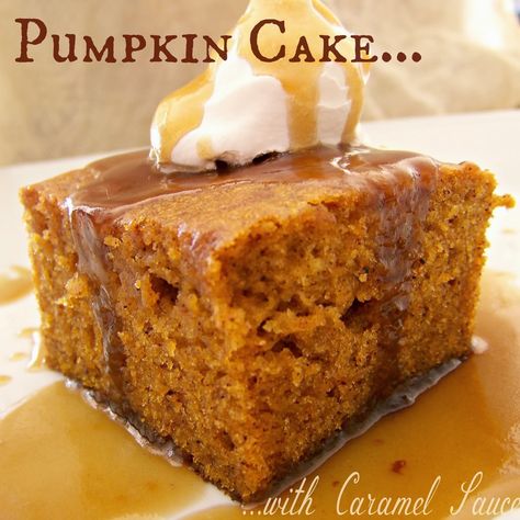 Cake With Caramel Sauce, Pumpkin Coffee Cake, Cake With Caramel, Pumpkin Coffee Cakes, Brown Sugar Glaze, Sugar Glaze, Pumpkin Coffee, Glaze Recipe, Glass Baking Dish