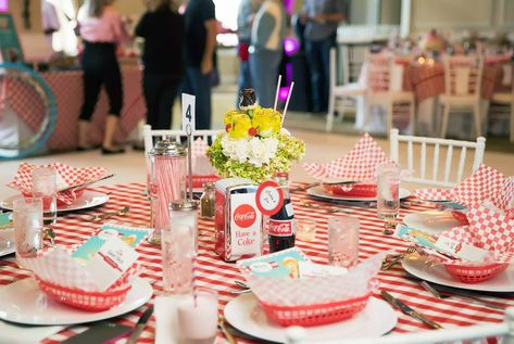 Everything You Need for a 50s Theme Party - The Bash American Diner Party, Diner Party Theme, Marie Antoinette Party Theme, Diner Theme Party, Christmas Dinner Themes, 50s Theme Party, 50s Theme, Marie Antoinette Party, 50s Theme Parties