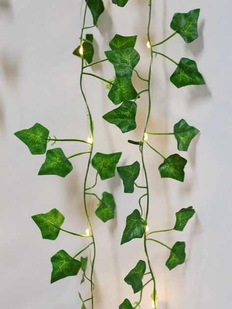 Cottagecore Christmas, Curtain String Lights, Artificial Garland, Faux Leaf, Hanging Vines, Green Ivy, Fall Garland, Wedding Wall, Christmas Tree Garland