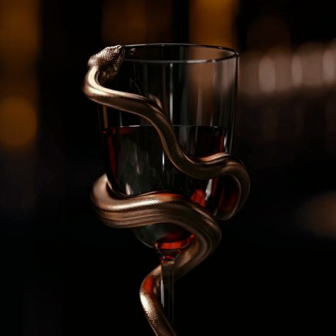 Slytherin Aesthetic, Dark Feminine Aesthetic, Albus Dumbledore, Drink Wine, A Snake, Steel Bar, Red Aesthetic, Dark Aesthetic, Dark Fantasy