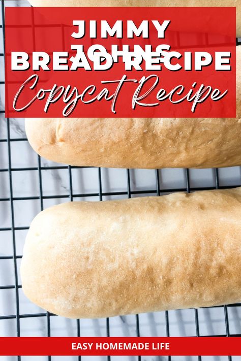 Sub Buns Recipe, Submarine Bread Recipe, Jimmy Johns Bread, Sub Roll Recipe, Soft Bread Recipe, Wheat Bread Recipe, French Bread Recipe, Homemade Sandwich, Jimmy Johns