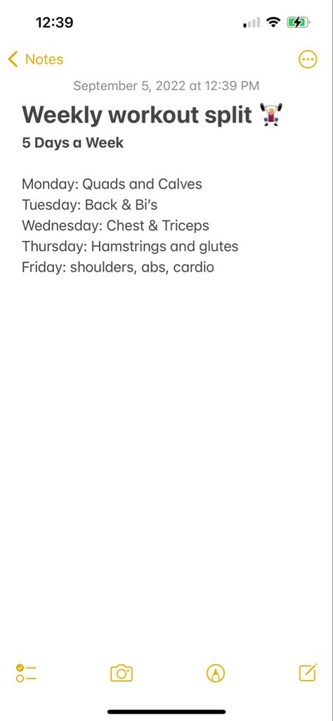 Week Day Schedule, Workout Split 5 Day Women Beginner, Workout Week Split, Workout Split 5 Day, Workout 5 Day Split, Workout Schedule 5 Day Split, Gym Split Schedule Women 5 Day, Workout Splits 5 Day Women, Workout Split 5 Day Women At Home