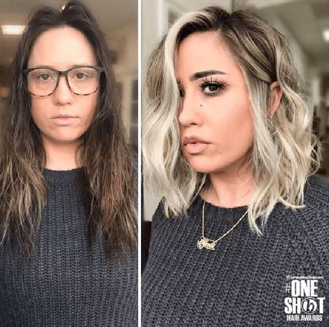 Dark To Light Hair, Hello Hair, Before And After Haircut, Edgy Haircuts, Long To Short Hair, Hot Hair Styles, Hair Makeover, Mid Length Hair, Light Hair