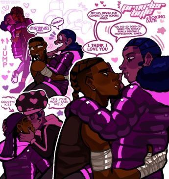 Spiderverse Prowler Miles, Prowler X Byte, Miles X Byte, Miles 42 X Spider Byte, Spider Byte Comic, Miles Morales X Margo, Spider Byte Spiderverse Fanart, Undercut Afro Natural Hair, Spider Byte X Miles 42