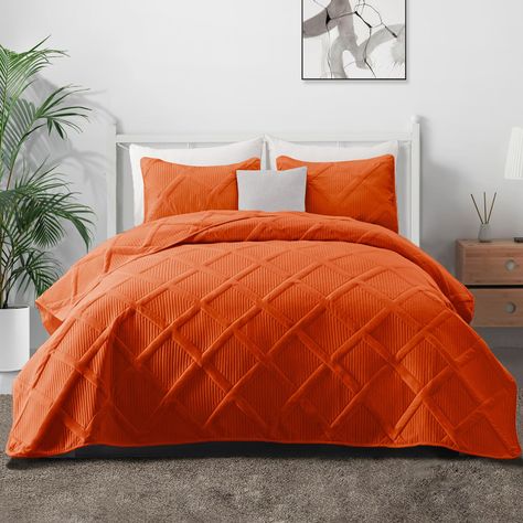 Orange bedroom walls