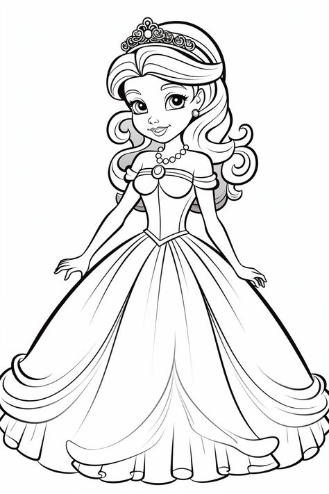 Pictures To Color Printable, Free Princess Coloring Pages, Princess Coloring Pages For Kids, Photo Coloring, Disney Princess Coloring Pages, Farm Animal Coloring Pages, Love Coloring Pages, Truck Coloring Pages, Cars Coloring Pages