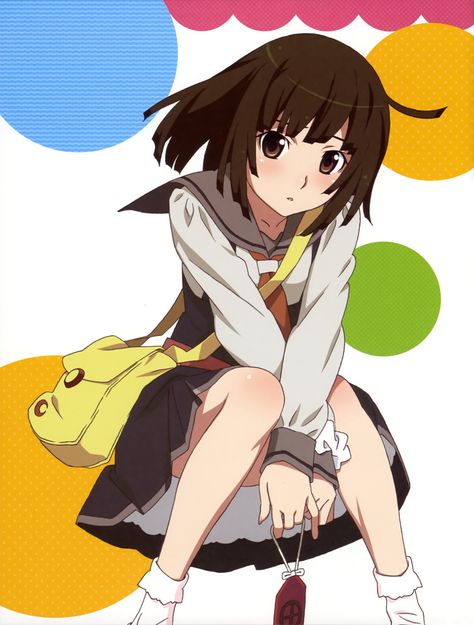 Sengoku Nadeko Nadeko Sengoku, Monogatari Series, Brown Hair Brown Eyes, Japanese Hairstyle, Animated Drawings, Japanese Animation, Picture Search, Manga Pictures, An Anime