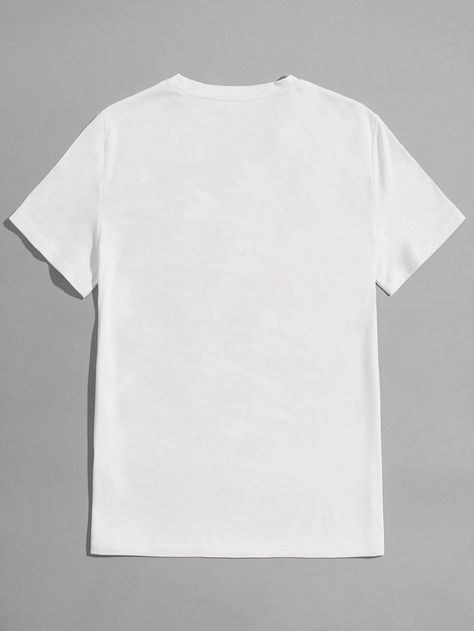 Plain Tee Shirts, Shein Men, Plain White T Shirt, Plain T Shirts, Plain White Tee, White T Shirts, Blank T Shirts, Clothes Pictures, Plain Tshirt