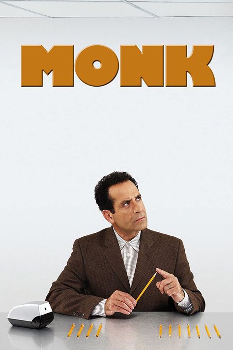 Monk Serie, Monk Show, Monk Tv Show, Mr Monk, Adrian Monk, Tony Shalhoub, Series Posters, Deeper Meaning, Police Detective