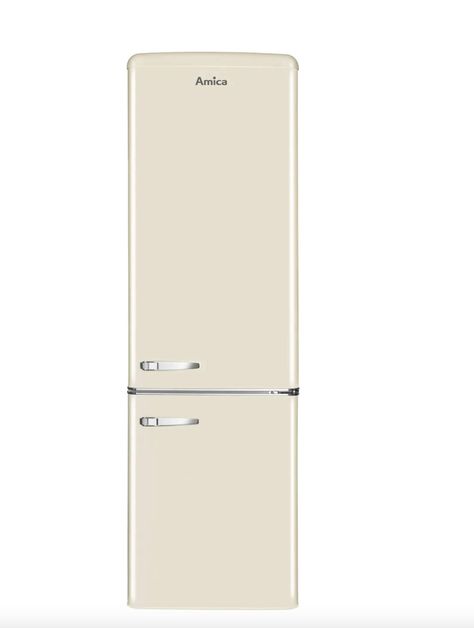 Amica Fridge Freezer, cream, £509 from AO. [button url="https://ao.com/product/fkr29653c-amica-fridge-freezer-cream-68584-28.aspx"]Shop now[/button] Double Fridge And Freezer, Best Fridge, Double Fridge, Retro Fridge Freezer, Undercounter Freezer, American Fridge, American Style Fridge Freezer, Retro Fridge, Galley Kitchens