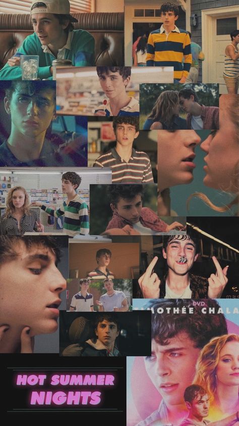 Timothee Chalamet Hot Summer Nights, Summer Nights Aesthetic Wallpaper, Hot Summer Nights Movie, Hot Summer Nights Aesthetic, Nights Wallpapers, Summer Nights Wallpaper, Summer Nights Quotes, Quarantine Movie, Summer Nights Aesthetic