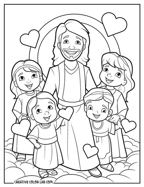 Sunday School Coloring Sheets, Picture To Color, Free Bible Coloring Pages, Bible Coloring Sheets, Jesus Nativity, Jesus Coloring Pages, Bible Crafts Sunday School, Sunday School Coloring Pages, Kids Sunday School Lessons