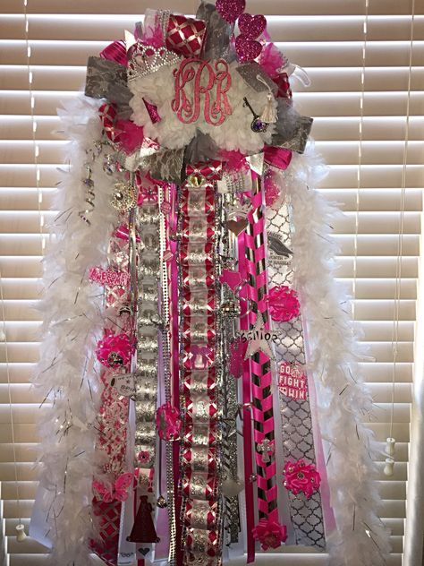 Hot Pink Homecoming Mum, Pink Homecoming Mum, Pink Mums Homecoming, Hot Pink Homecoming, Pink Mum, Homecoming 2023, Hoco Mums, Texas Mums, Homecoming Spirit Week