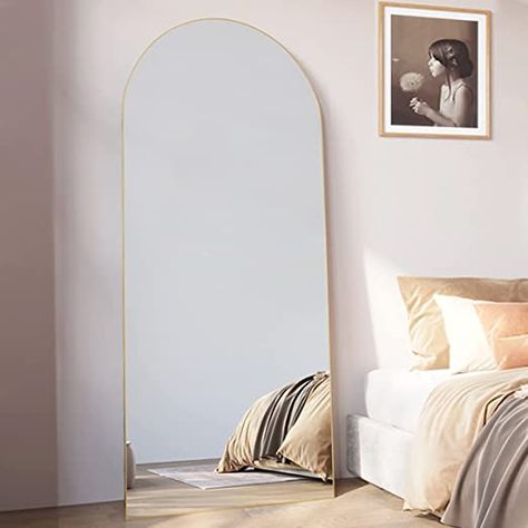 Large Bedroom Mirror, Arched Full Length Mirror, Full Length Mirror Stand, Mirror For Bedroom, Mirror Floor, Floor Length Mirror, Full Length Floor Mirror, Wooden Mirror Frame, Mirror Wall Living Room