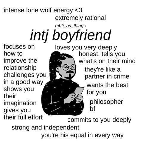 Intj Loves, Intj Boyfriend, Istp Personality, Intj T, Intj And Infj, Intp Personality, Intj Personality, Myers–briggs Type Indicator, Infj Personality