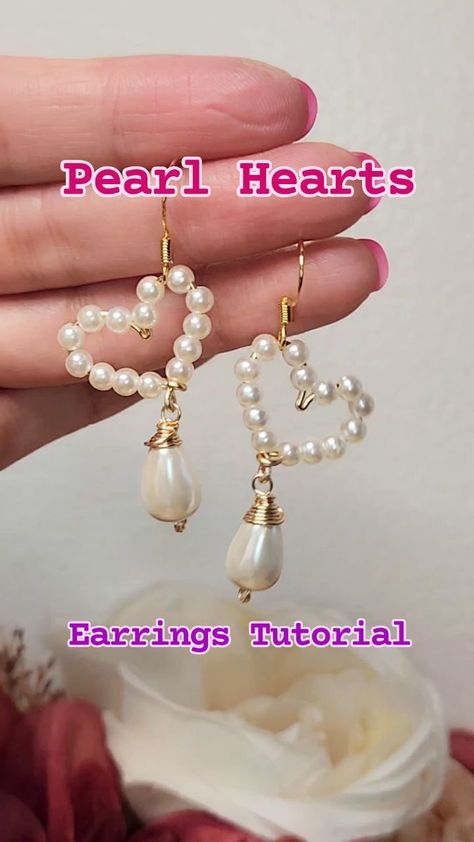 Wendy | Jewelry Making Tutorials | Full tutorial on YouTube! See link in profile💕💕 Happy Sunday!! Here is an easy, simple, yet beautiful earrings DIY. I hope you like them!… | Instagram Cute Diy Earrings Ideas Easy, Kpop Earrings Diy, Kpop Earrings, Miyuki Bead, Diy Earrings Easy, Korean Earrings, Beads Jewellery, Earring Trends, Earrings Diy