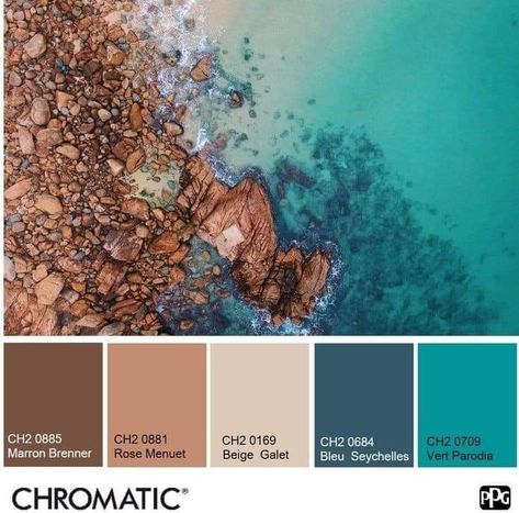 Turquoise Color Palette, House Redo, House Color Palettes, Color Schemes Colour Palettes, Colour Combos, Nature Color Palette, Ocean Colors, Room Color Schemes, Pallet Painting