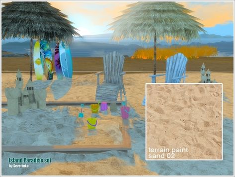 Sand terrain paint 01Found in TSR Category 'Sims 4 Terrainpaint' Sims 4 Cc Terrain Paint, Sims 4 Terrain Cc, Beach Flooring, Oasis Bedroom, Barn Door Decor, Sand Floor, Beach Furniture, Sims 4 Bedroom, The Sims 4 Packs