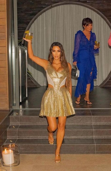 Kim K Birthday, Kim Kardashian Birthday, Kris Jenner Hair, Lavish Party, Jenner Hair, Khloe Kardashian And Tristan, Kim And Kourtney, Kim Kardashian Outfits, Kim K Style