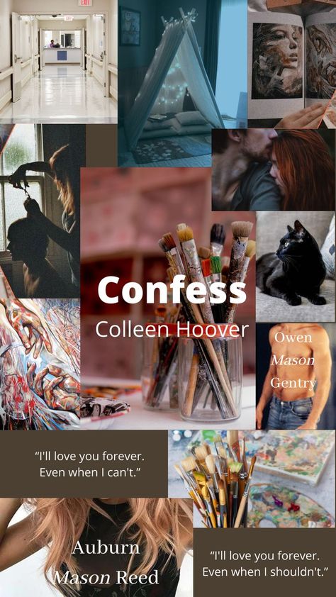 Confess Colleen Hoover, Colleen Hoover Books, Ugly Love, Reading Rainbow, Colleen Hoover, Reading Journal, Aesthetic Collage, Character Aesthetic, Book Of Life