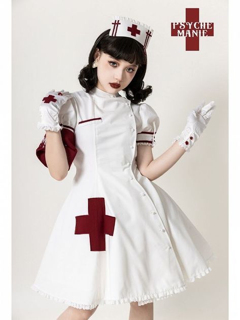 Nurse Style, Nurse Halloween Costume, Out Of Service, Unicorn Tears, Nursing Fashion, Nurse Costume, Nursing Clothes, Costume Outfits, Harajuku Fashion