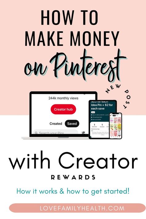 How to make money on Pinterest with the new Creator Rewards Program! Pinterest Creator, Make Money On Pinterest, Learn Pinterest, Money On Pinterest, Make Money From Pinterest, Small Business Advice, How To Get Clients, Digital Marketing Tools, Social Media Jobs